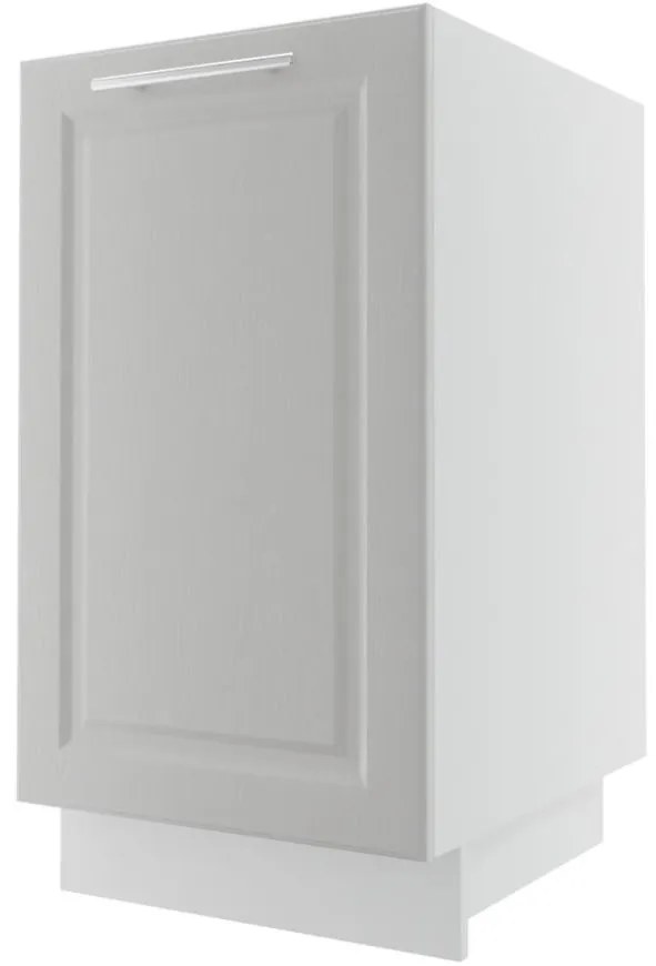 Kuchynská skrinka Emporium D1D/45 light grey stone/biela