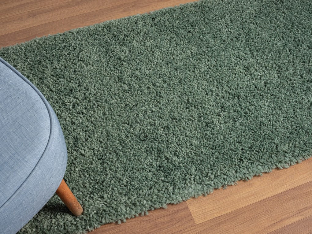 My Flair, Behúň My Shaggy hellgrün, 80x300, zelená, chodba / predsieň