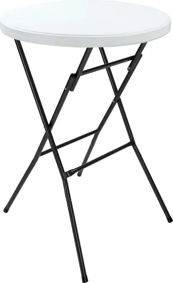 Cateringový skladací barový stôl STABLE 72 cm biely