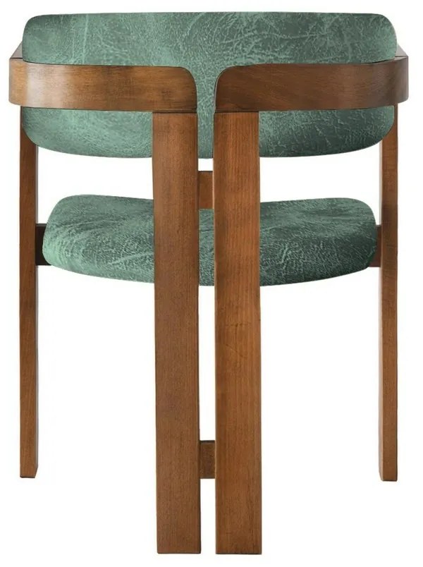 Jedálenské stoličky CO Green a Walnut