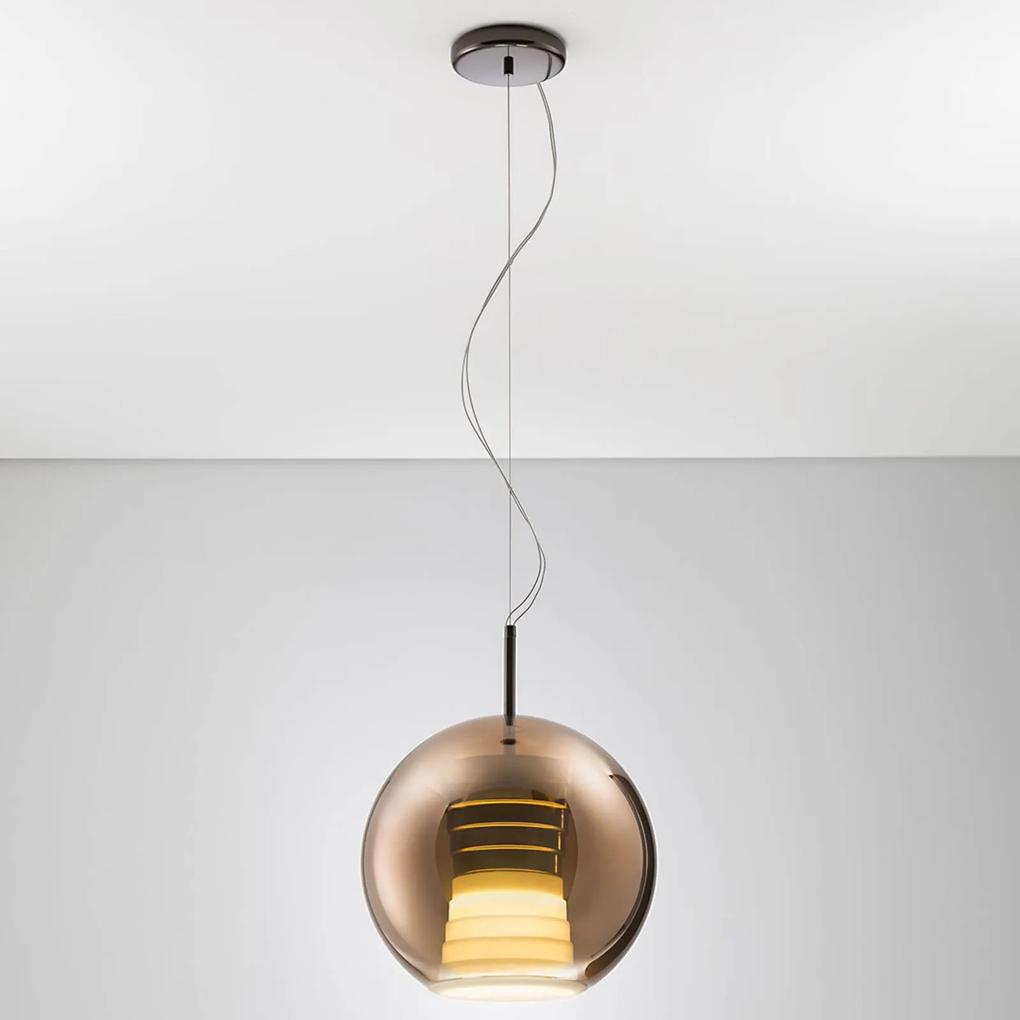Fabbian Beluga Royal závesná LED lampa meď 30 cm