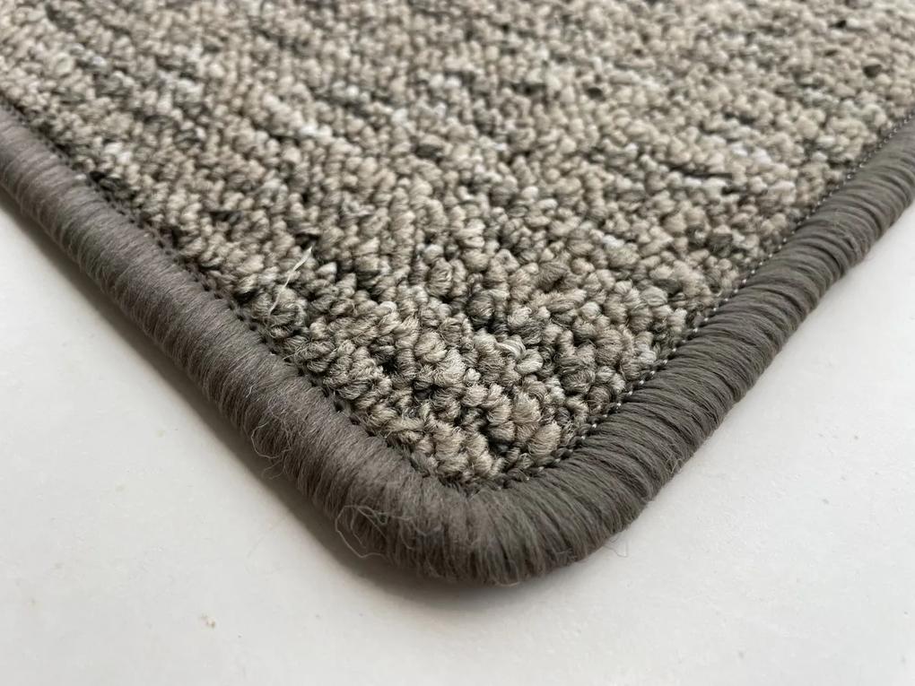 Vopi koberce Kusový koberec Alassio hnedý - 57x120 cm