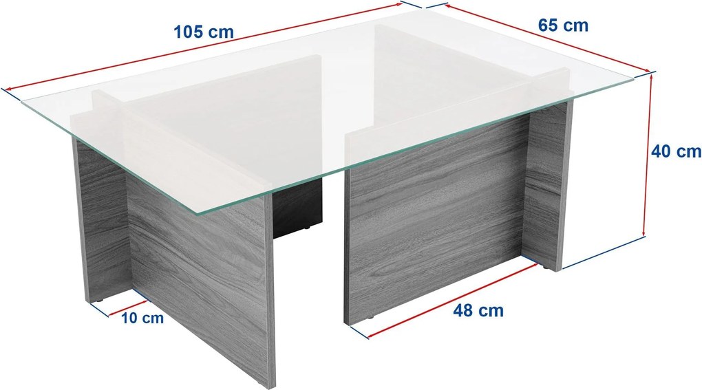 Konferenčný stôl Vetrino - Walnut