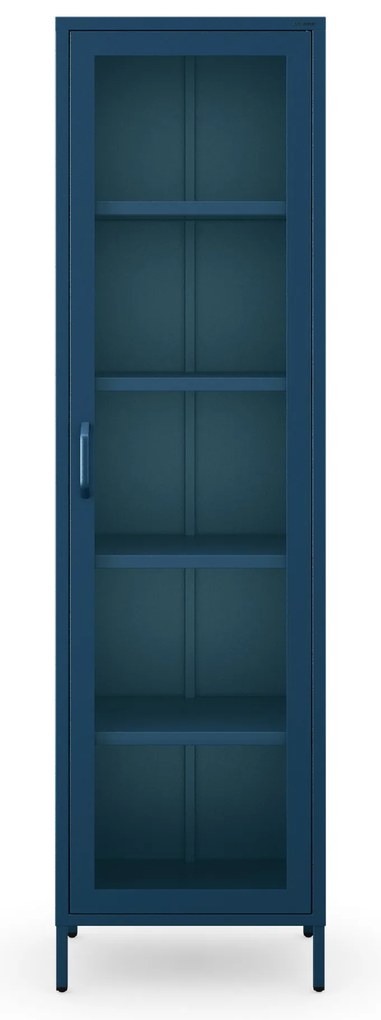 Vitrína LUIGI, 500 x 1800 x 350 mm, Modern: farba granátová