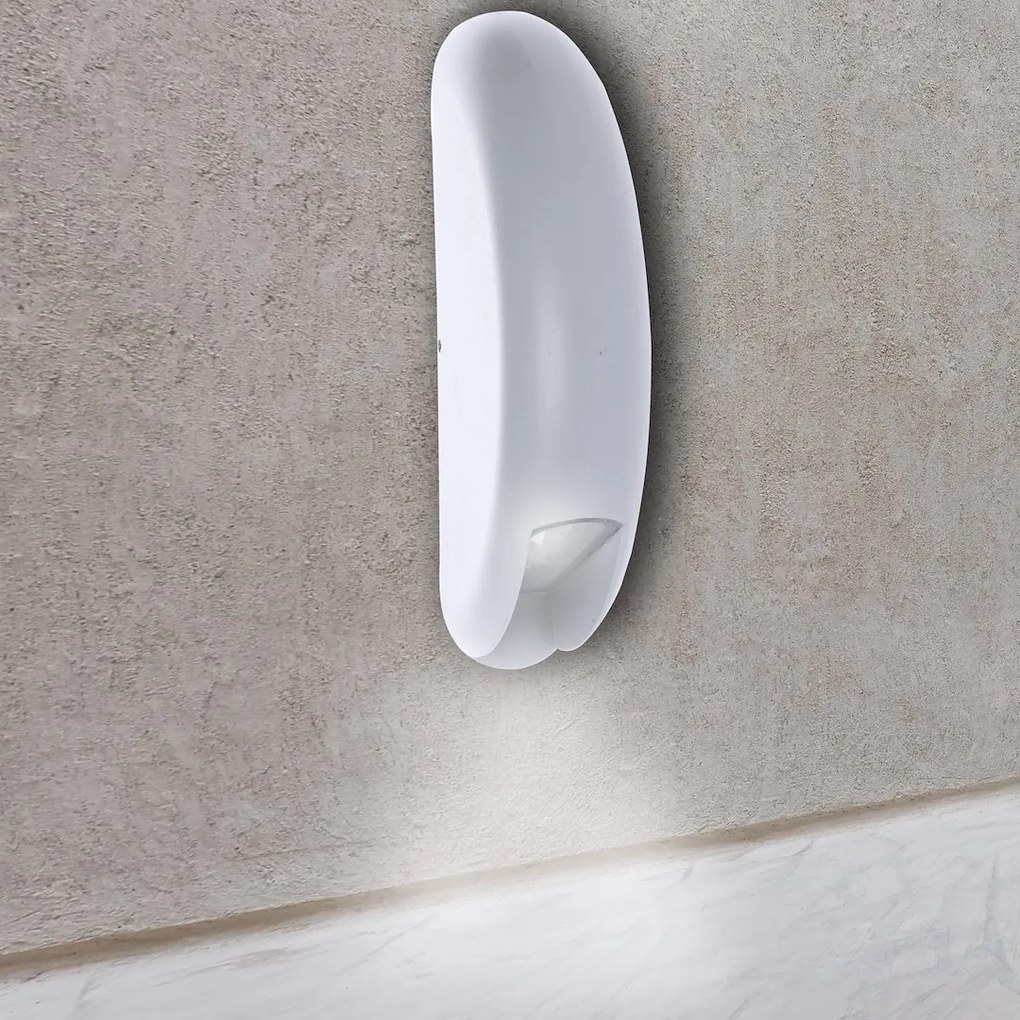 EUlight Exteriérové nástenné LED svietidlo Wall, 1x LED 3w, biela