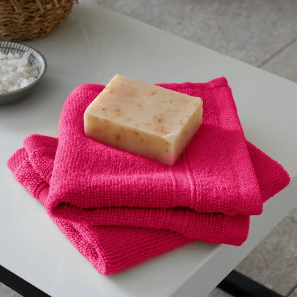 Tmavoružové froté bavlnené uteráky a osušky v súprave 6 ks Zero Twist – Catherine Lansfield