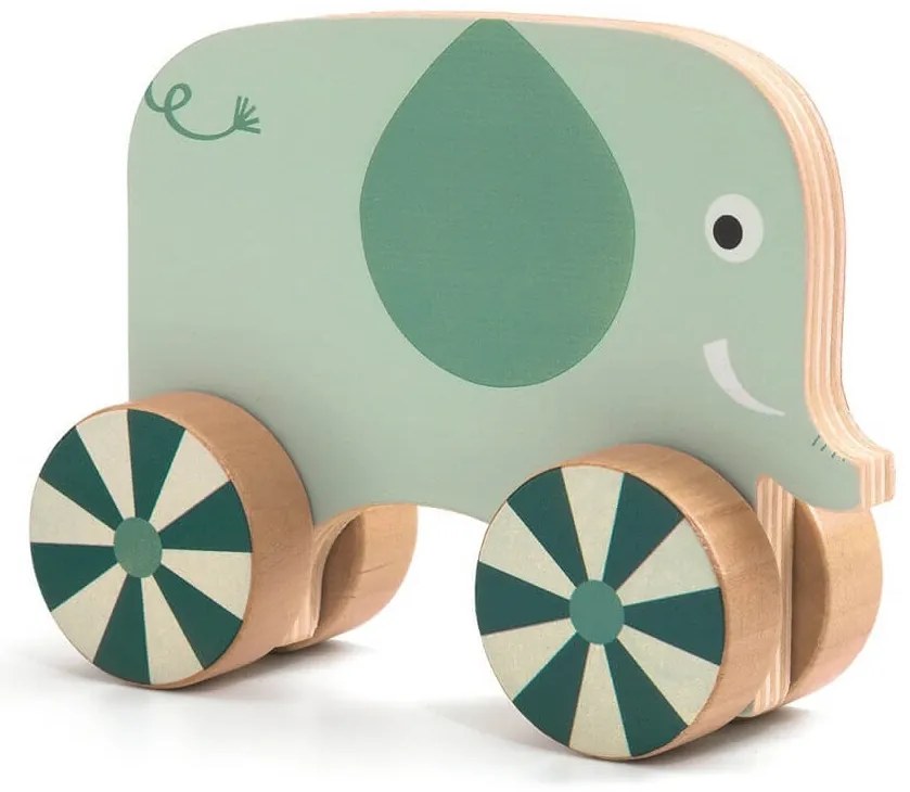 Zvieratá na kolieskach – drevená skrutkovacia hra