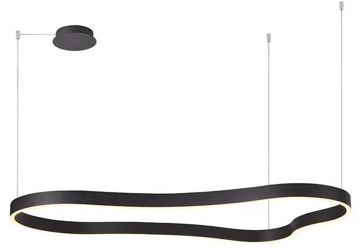 Azzardo AZ5093 - LED Stmievateľný luster na lanku MIRABELLA LED/60W/230V čierna