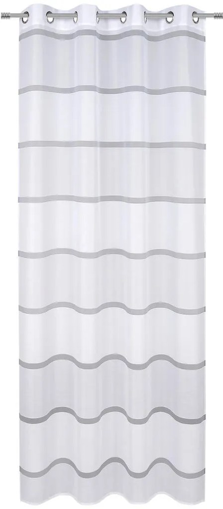 XXXLutz ZÁVES S KRÚŽKAMI, polopriehľadné, 140/245 cm Esposa - Záclony & závesy - 006611145202