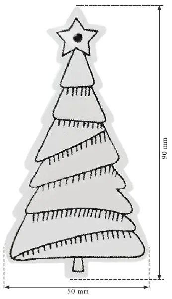 Vianočné ozdoby KL-21X16 (12 ks)