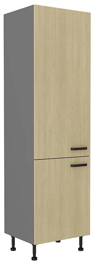 Kuchynská skrinka SCANDI jedľa/antracitová 60lo-215 2f