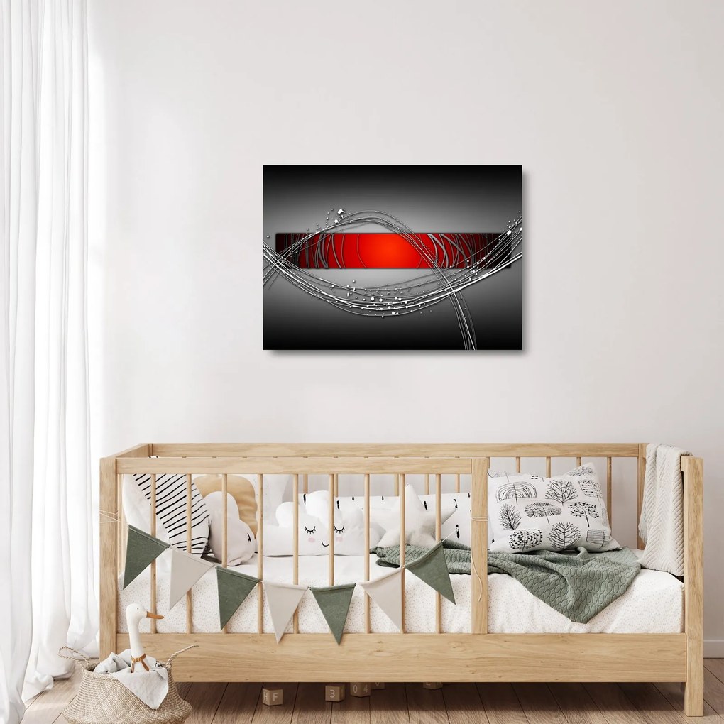 Abstraktný sklenený obraz (70x50 cm)