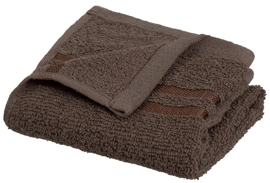 Hnedý froté bavlnený uterák 30x50 cm Simple – Casa Selección