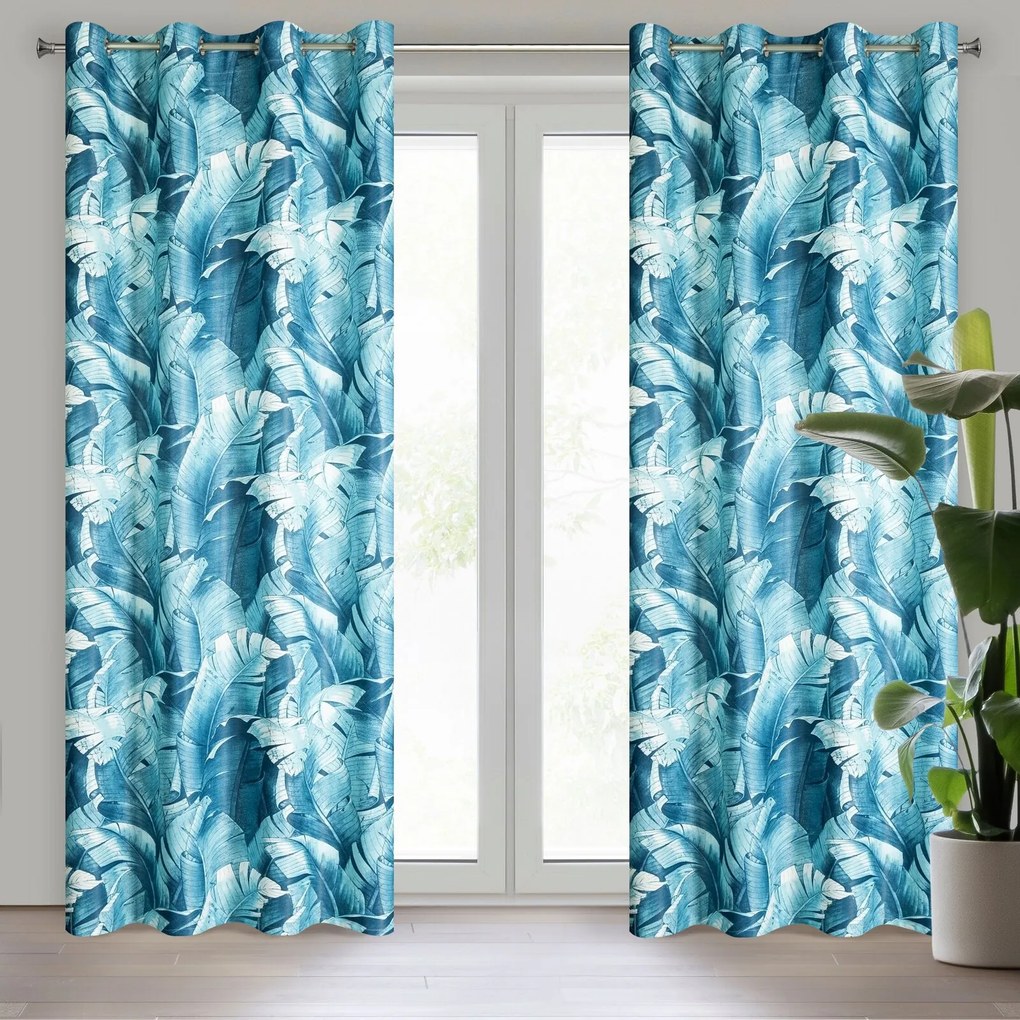 ZATEMŇOVACÍ ZÁVES NA KRÚŽKOCH LISBON 140X250 CM VZOROVANÁ