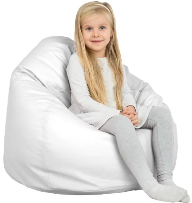 Sedací vak SAKO biely ekokoža