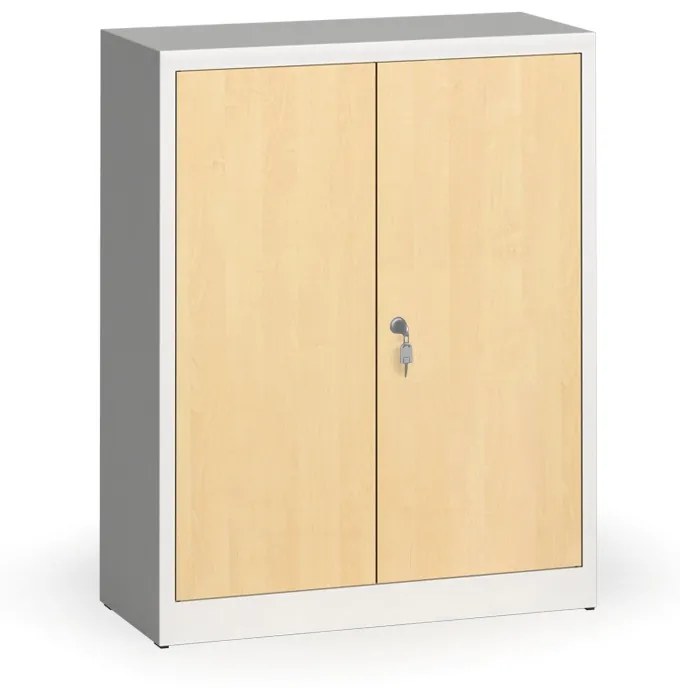 Alfa 3 Zvárané skrine s lamino dverami, 1150 x 920 x 400 mm, RAL 7035/breza