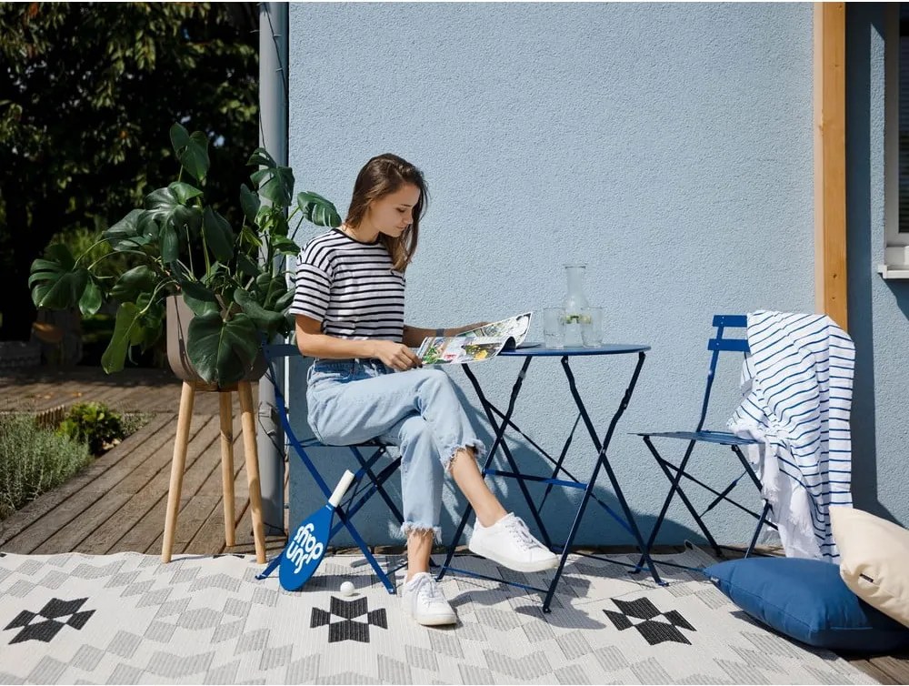 Tmavomodrá súprava záhradného nábytku Bonami Essentials Retro