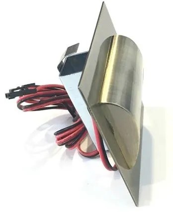 LED Schodiskové svietidlo DECORUS LED/1,2W/12V 3000K mosadz