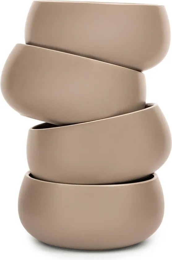 Béžové misky v súprave 4 ks z kameniny 600 ml Terra Luma – Bonami Selection