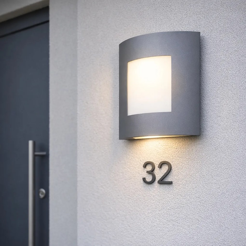 Vonkajšia nástenná lampa antracit IP44 - Emmerald 1