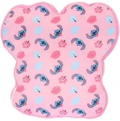 Mister License Company S.L. - Tvarovaný detský 3D vankúšik Stitch - ružový