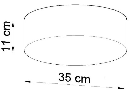 Čierne stropné svietidlo Sollux Atis Ceiling