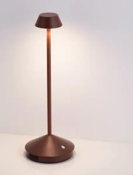 Vonkajšia stolová lampa Lumo hnedá