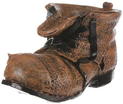 Obal na kvety - retro topánka z polyresinu 21cm
