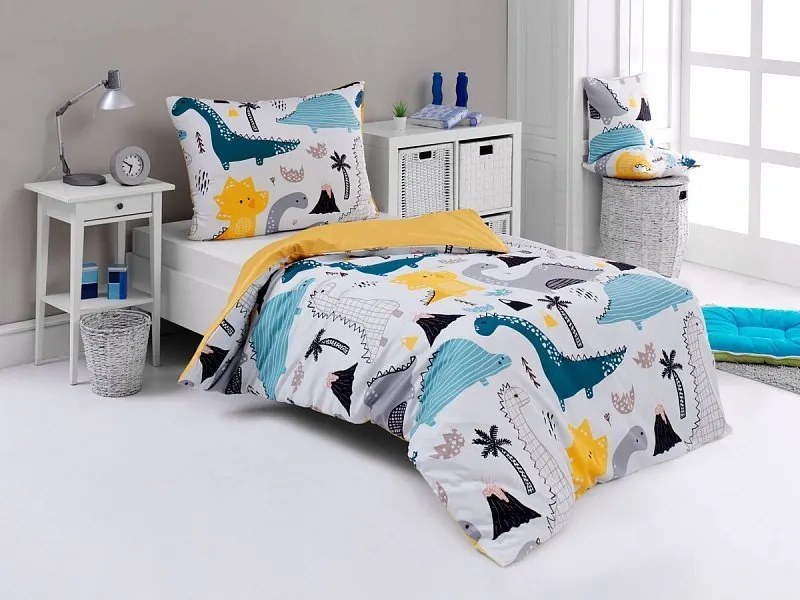 Matějovský Posteľné obliečky Dinosaury 140x200/70x90 cm