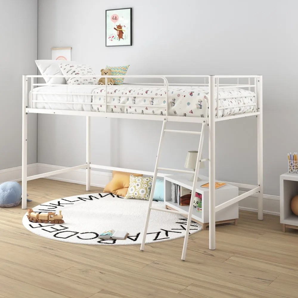 Biela vyvýšená detská posteľ 90x200 cm Jodie – Støraa