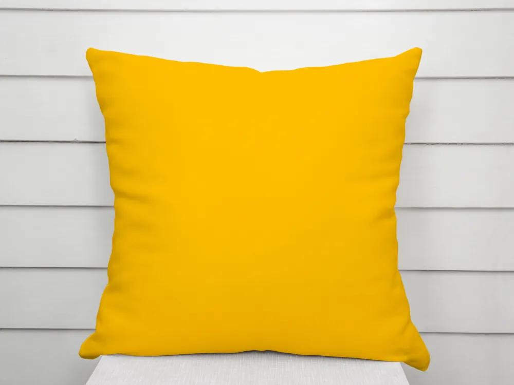 Biante Bavlnená obliečka na vankúš Moni MOD-501 Sýto žltá 45 x 45 cm