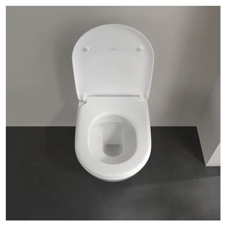 Villeroy & Boch Subway 2.0 Combi-Pack - SET Závesné WC + sedátko SlimSeat SoftClosing, alpská biela CeramicPlus 5614R2R1