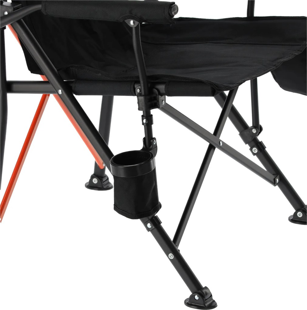 CH Skladacie kempingové kreslo - čierna