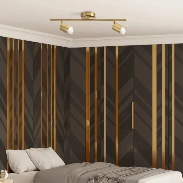 Bodové svietidlo GOLDI 2xGU10/10W/230V zlatá