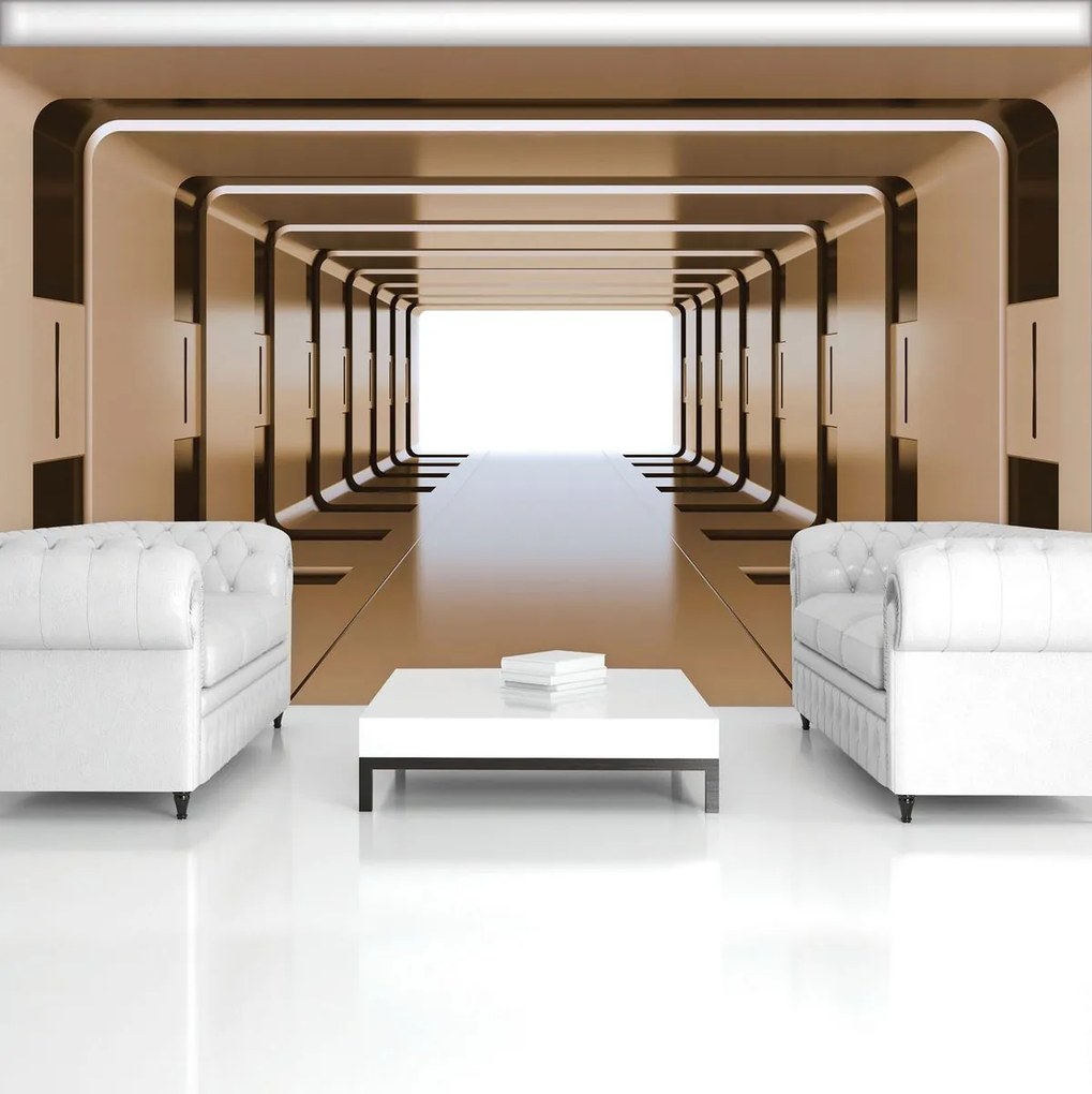 Fototapeta - 3D tunel (254x184 cm)
