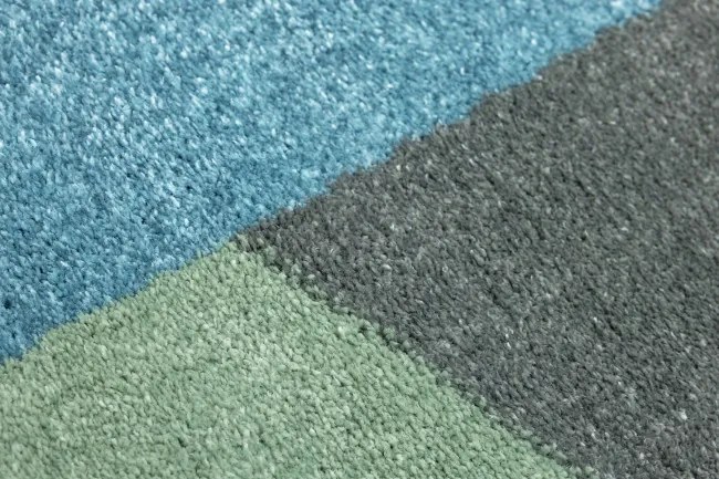 Koberec LIMA M046A zelený / sivý / modrý