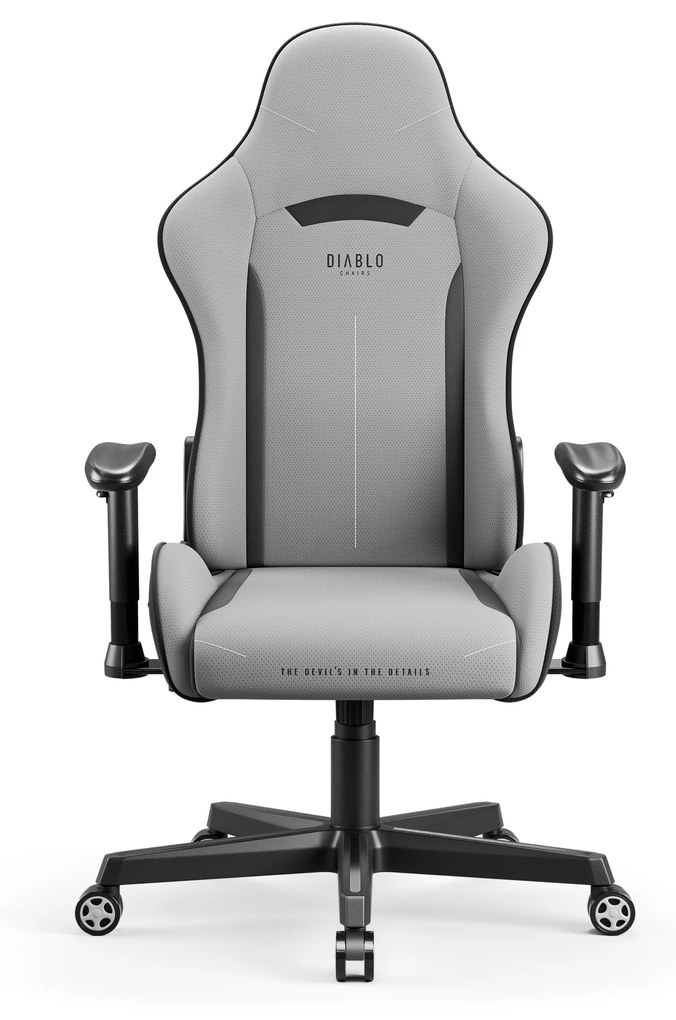 Herná stolička Diablo X-Starter zo šedej tkaniny