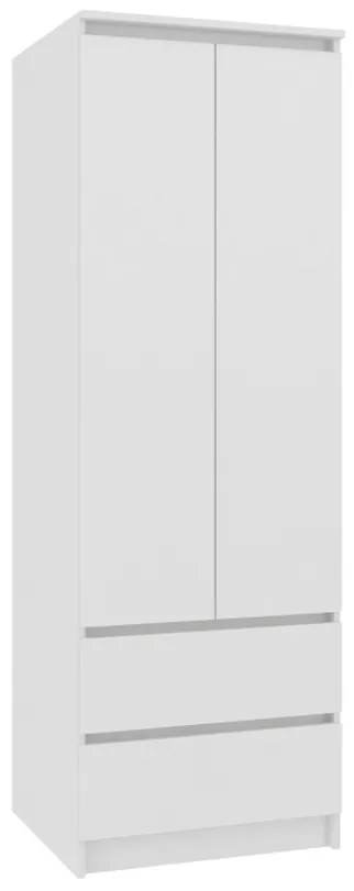 Skriňa ESTRELLA S60 2D2SZ, 60x180x51, sonoma/biela