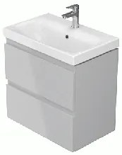 Cersanit - SET skrinka + umývadlo, šedý lesk, Moduo Slim 60, S801-226-DSM
