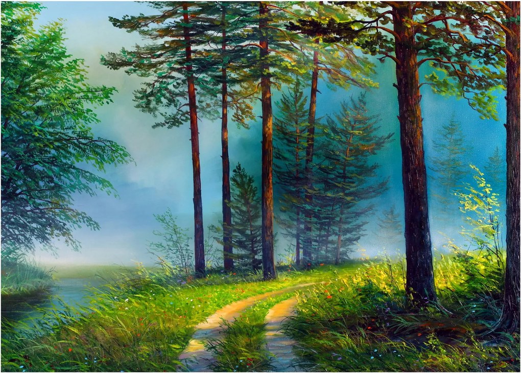 Obraz - Olejomaľba krajiny (70x50 cm)