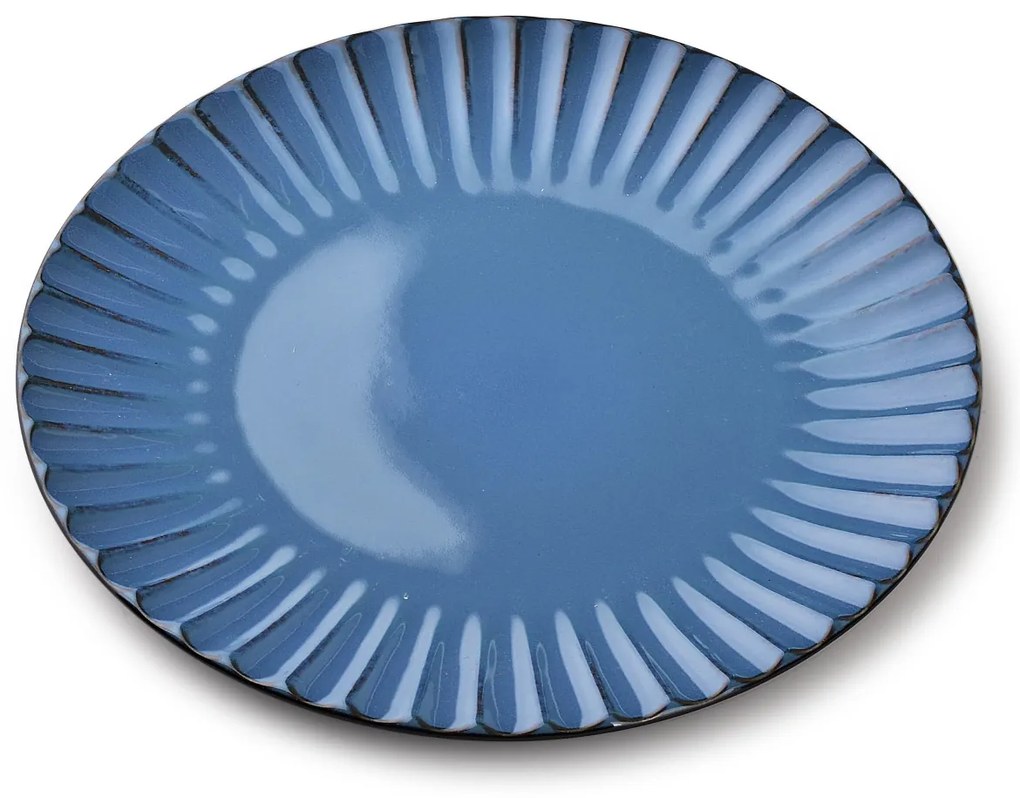 Keramický talíř EVIE 26,5 cm modrý