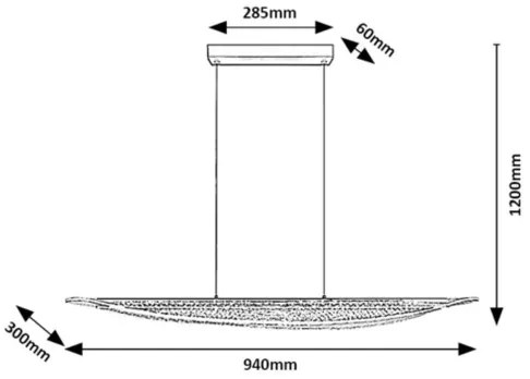 Rabalux 72413 - LED luster na lanku ZOFRAEL LED/32W/230V 3000K