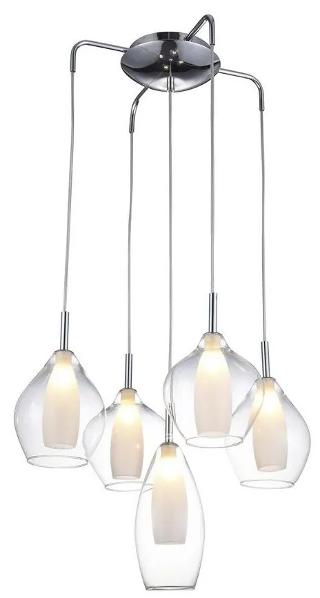 Azzardo AZ3076 - Luster na lanku AMBER 5xG9/40W/230V