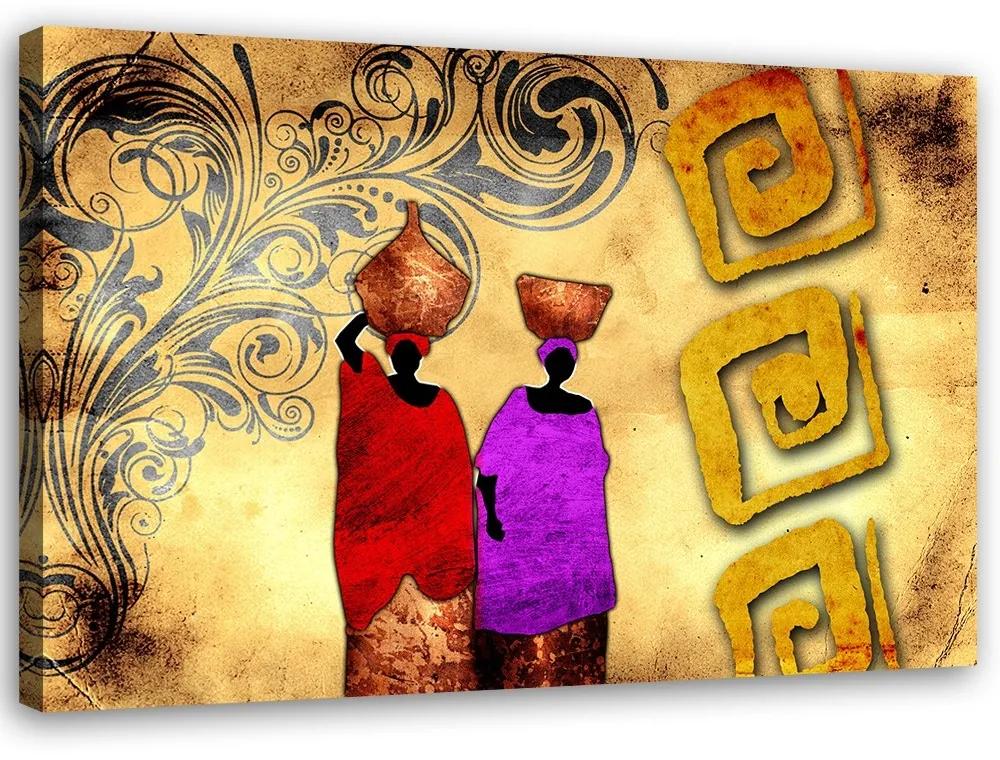 Obraz na plátně Afrika Ženy Abstrakce - 90x60 cm