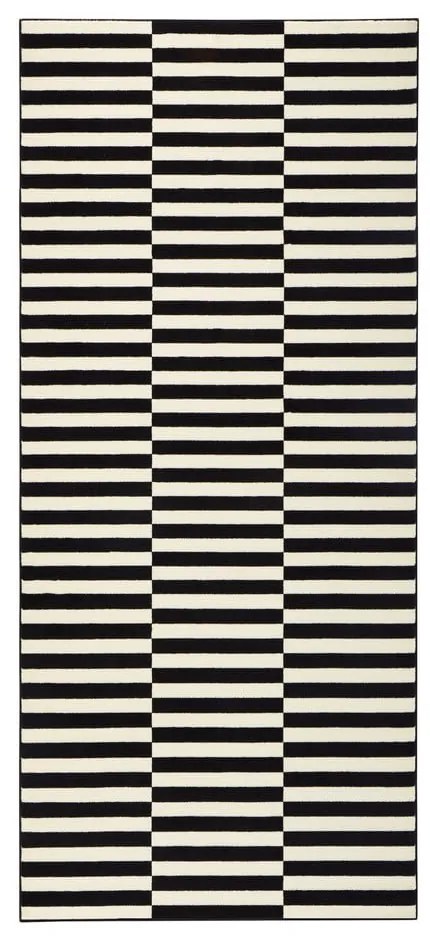 Čierny/krémovobiely koberec 80x200 cm Gloria – Hanse Home