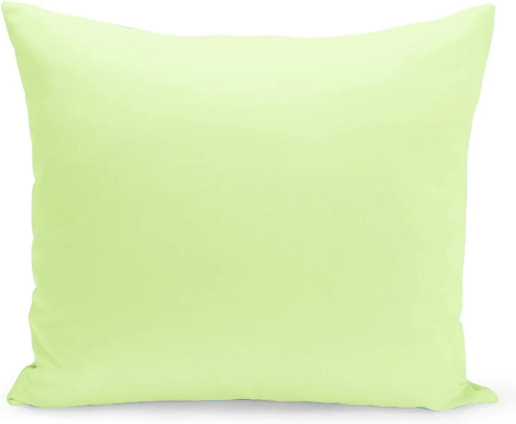 Jednofarebná obliečka v svetlo zelenej farbe