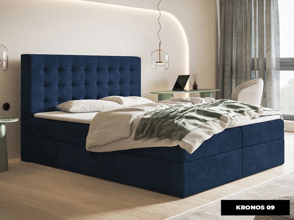 PROXIMA.store - Kontinentálna boxspring posteľ NATALI ROZMER: 140 x 200 cm, TYP MATRACA: TAŠTIČKOVÉ PRUŽINY, VRCHNÝ MATRAC (TOPPER): BEZ TOPPERU