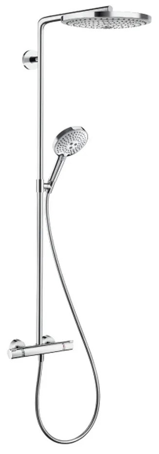 Hansgrohe Raindance Select S, Showerpipe 300 2jet s termostatom, biela/chrómová, HAN-27133400