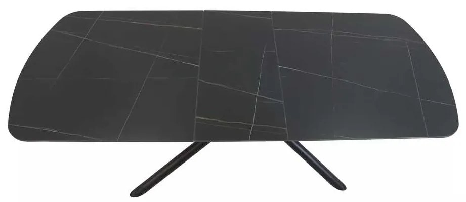 Jedálenský stôl Valmir 160 x 90 cm, čierna