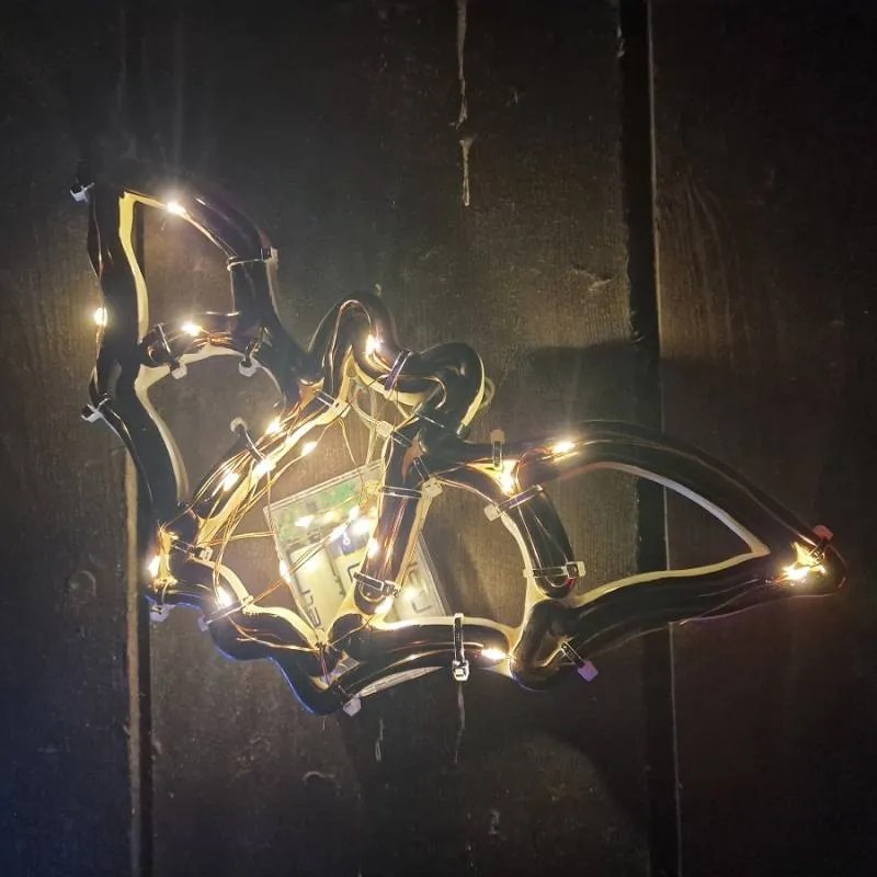 DECOLED Netopýr, 30 cm, bílá